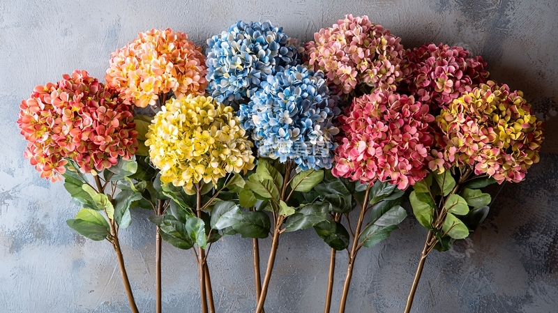 高清大图下载【趣麦麦图】彩色绣球花