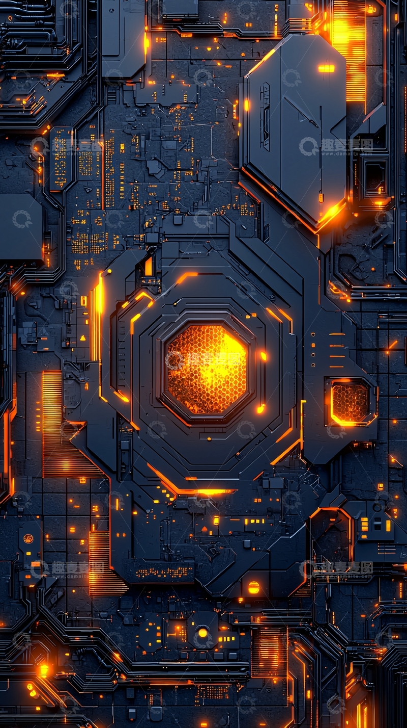 高清大图下载【趣麦麦图】科技感电路板