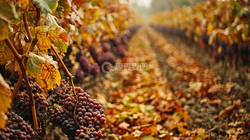 高清大图下载【趣麦麦图】秋日葡萄园