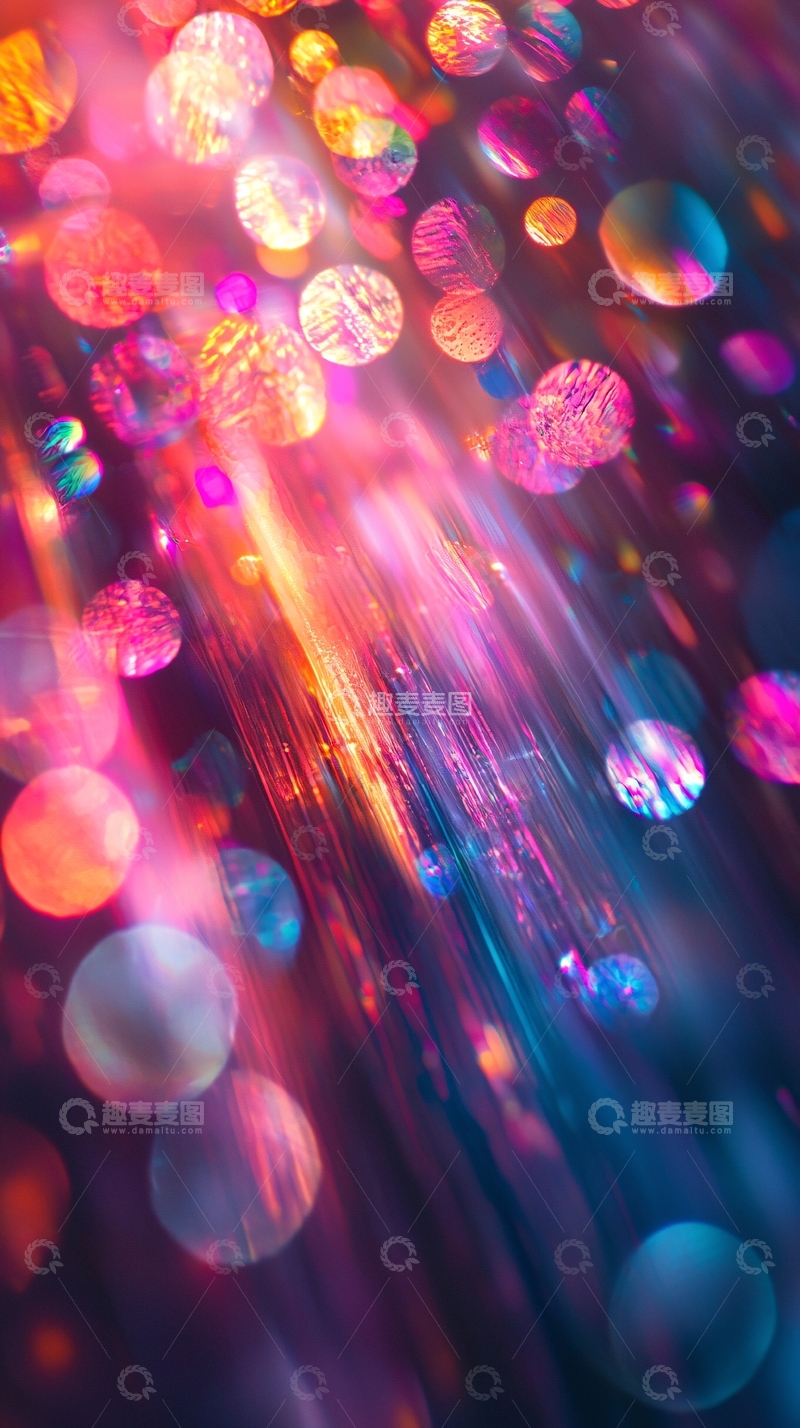 高清大图下载【趣麦麦图】彩色光斑梦幻背景