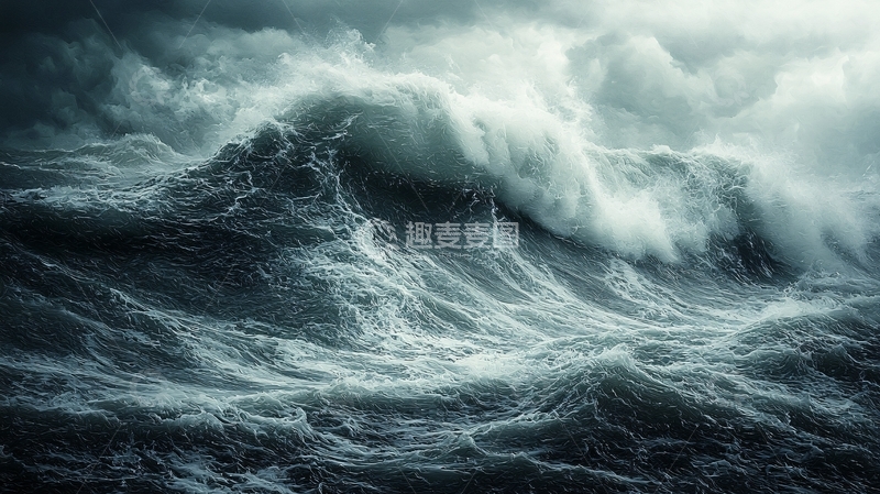 高清大图下载【趣麦麦图】狂暴巨浪