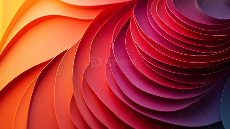 高清大图下载【趣麦麦图】色彩鲜艳的抽象花瓣图案