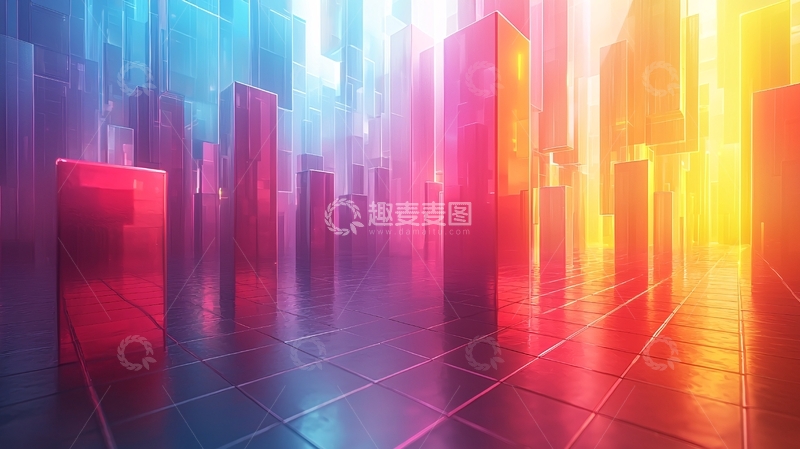 高清大图下载【趣麦麦图】抽象城市景观