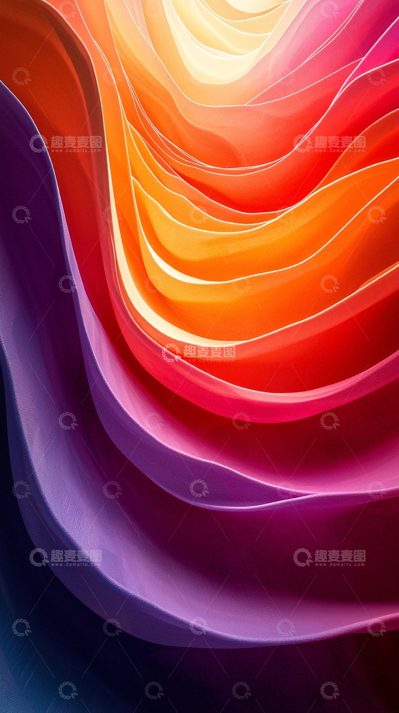 高清大图下载【趣麦麦图】彩色流体抽象背景