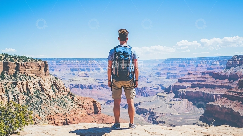 高清大图下载【趣麦麦图】背包客