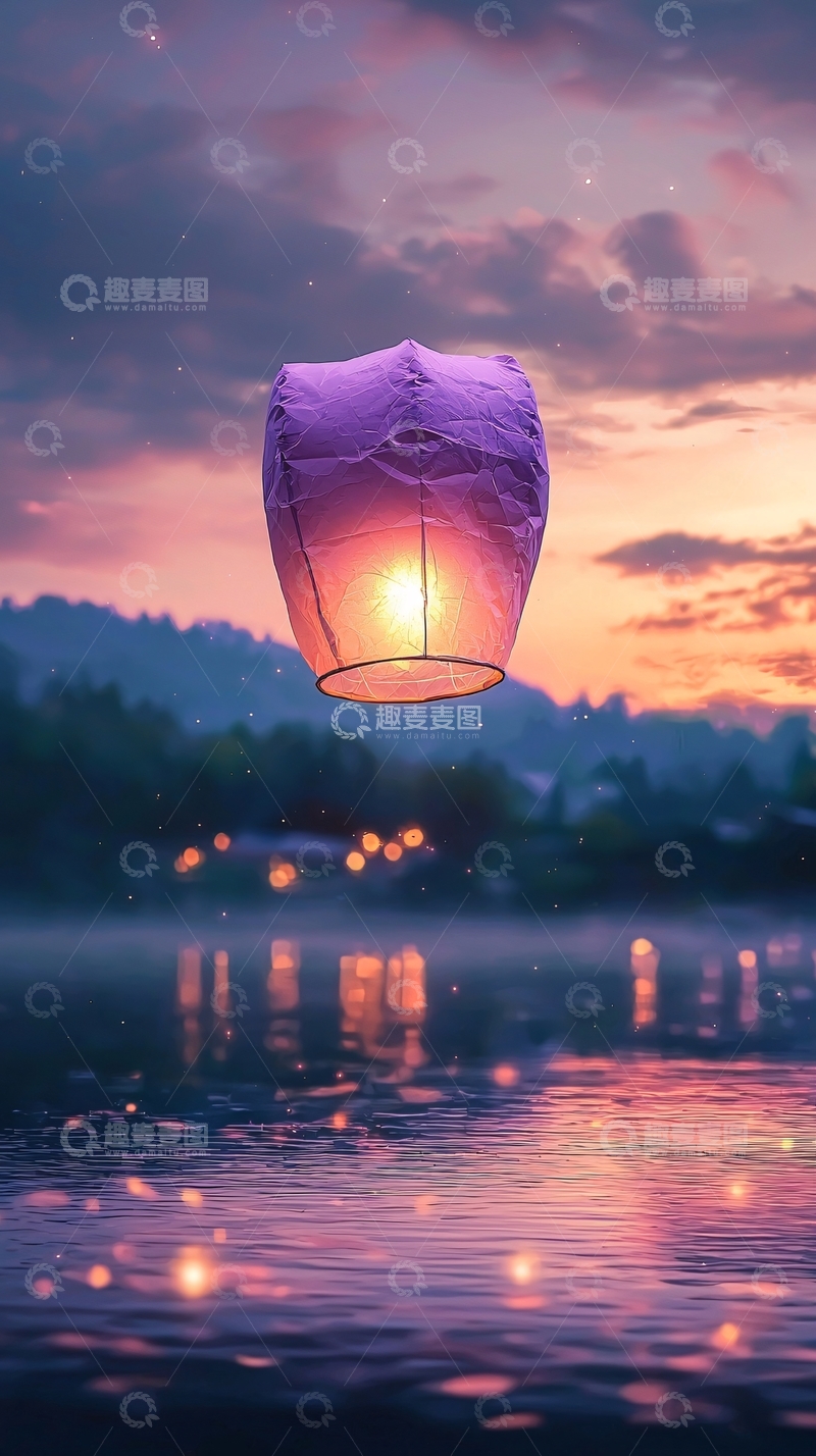 高清大图下载【趣麦麦图】天灯