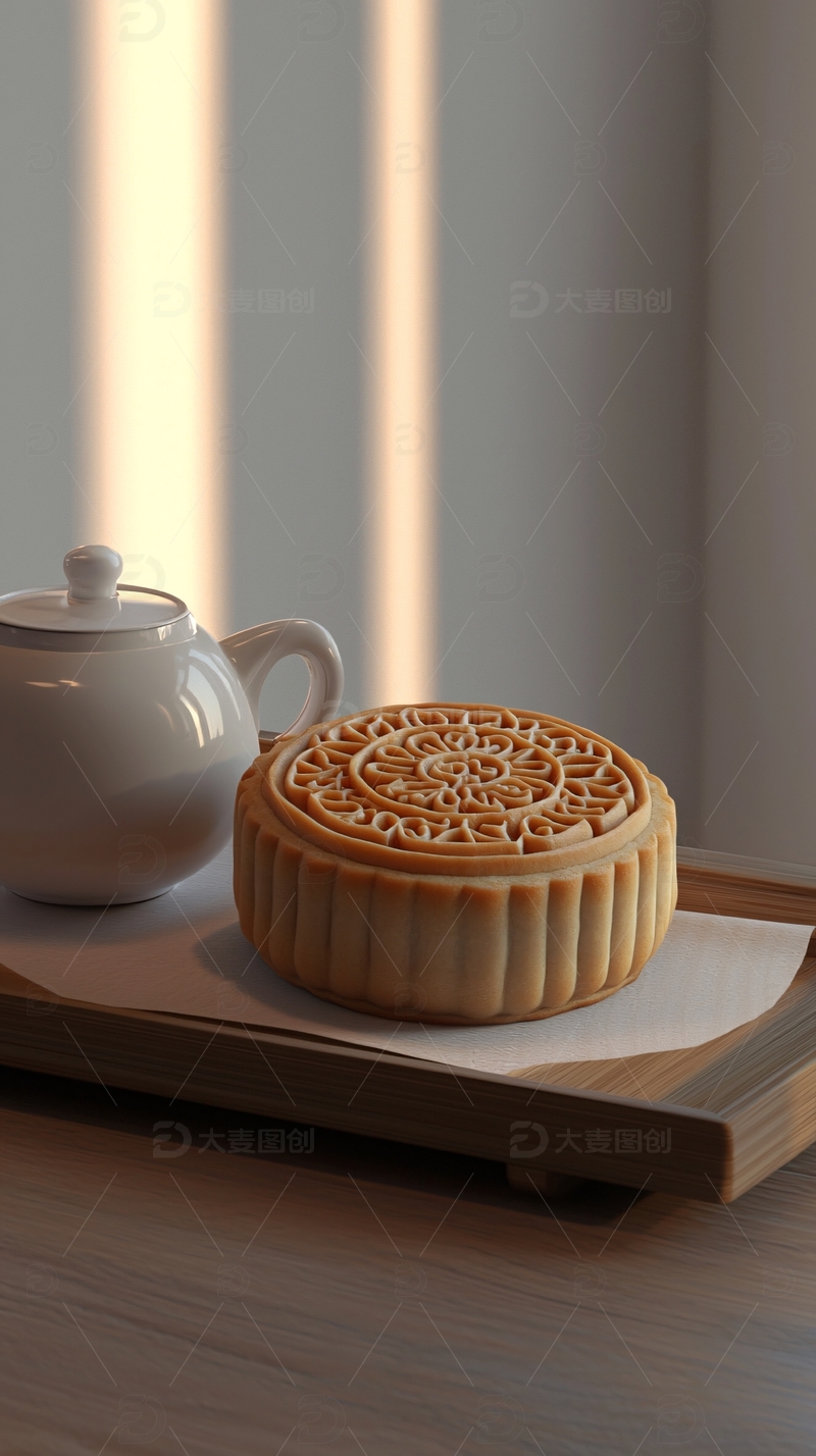 高清大图下载【趣麦麦图】月饼