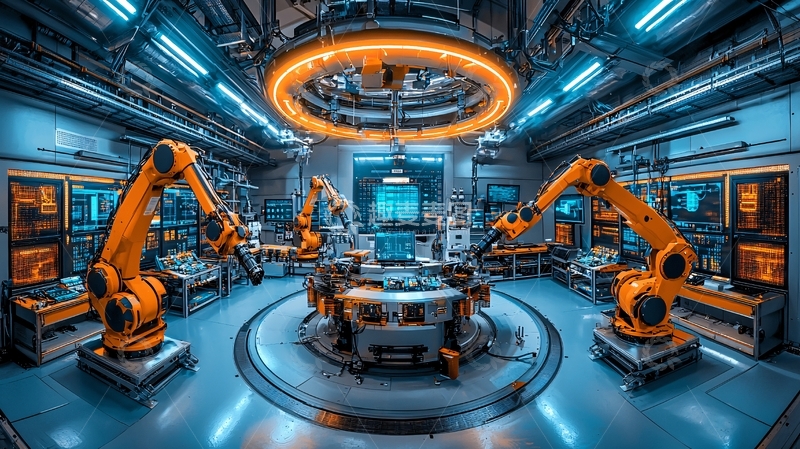 高清大图下载【趣麦麦图】未来感科技实验室