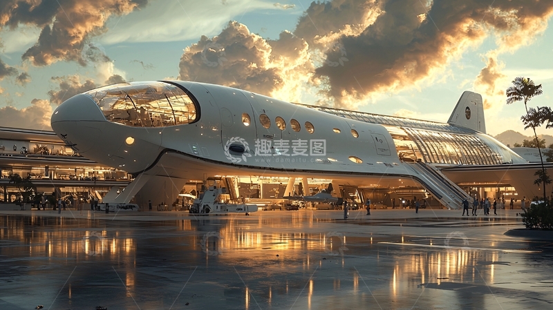 高清大图下载【趣麦麦图】未来太空飞船1