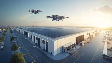 现代物流中心无人机配送