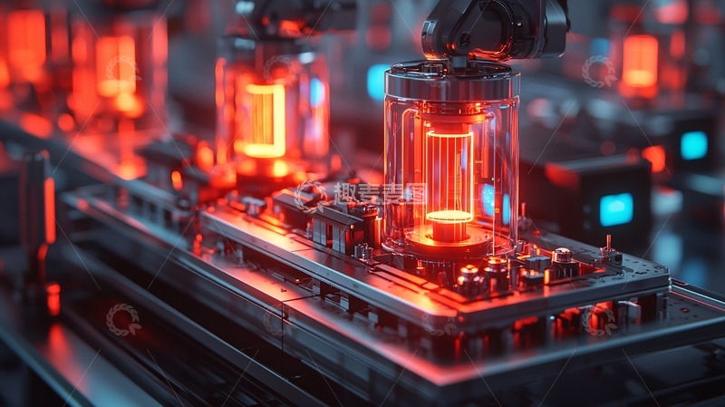 高清大图下载【趣麦麦图】高科技生产线上