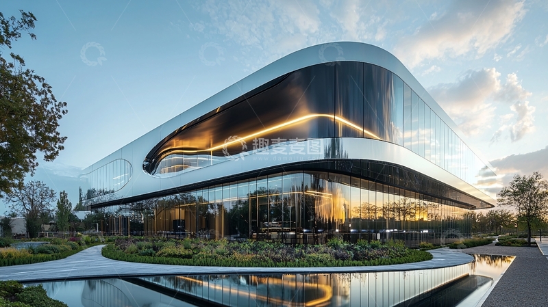 高清大图下载【趣麦麦图】曲线造型未来建筑