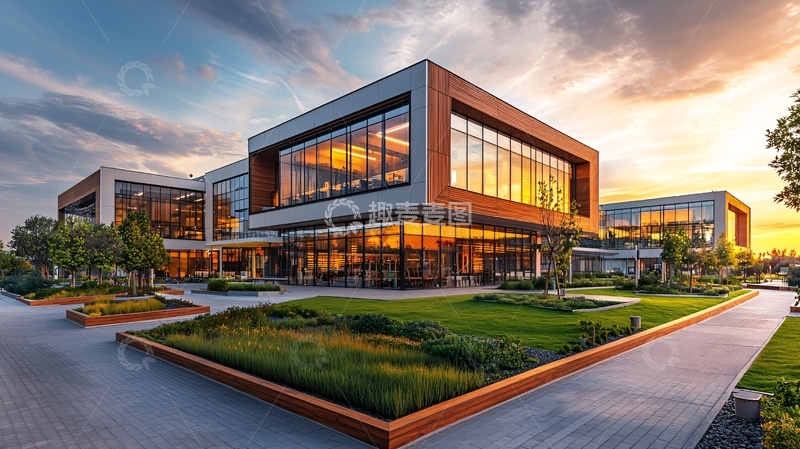 高清大图下载【趣麦麦图】现代简约风格建筑外观