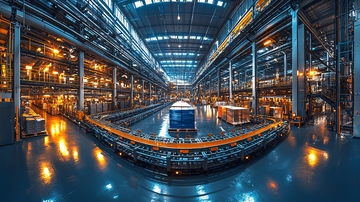 大型工业厂房内部