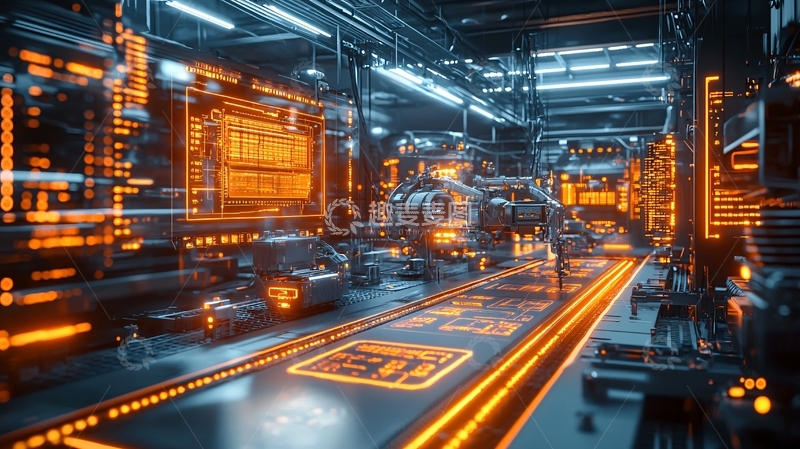 高清大图下载【趣麦麦图】未来工厂内部景象