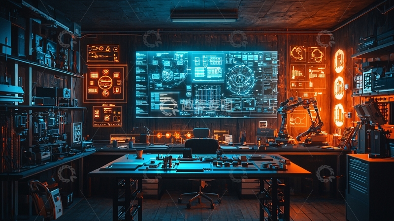 高清大图下载【趣麦麦图】科技感工作室