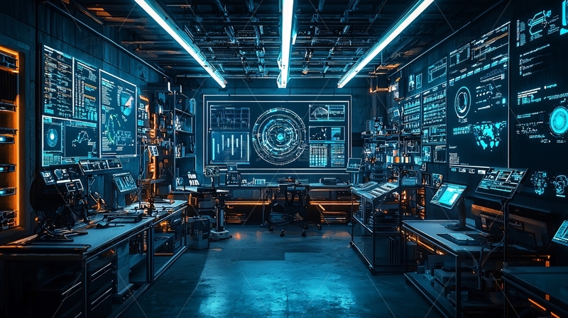 高清大图下载【趣麦麦图】未来科技感指挥中心