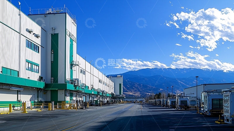 高清大图下载【趣麦麦图】工业园区建筑群