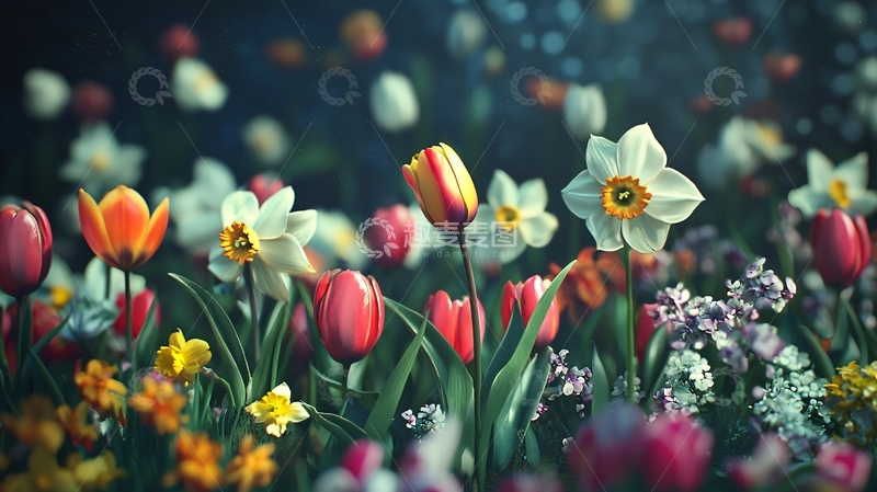 高清大图下载【趣麦麦图】春天鲜花盛开