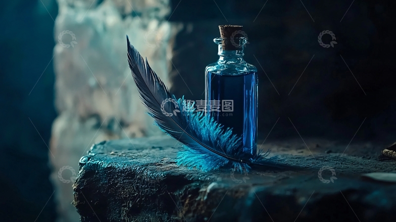 高清大图下载【趣麦麦图】蓝色药水