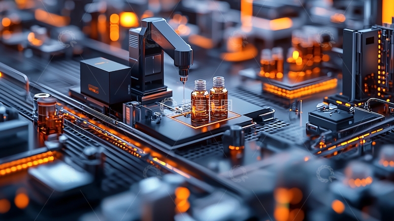 高清大图下载【趣麦麦图】自动化生产线