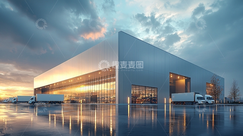 高清大图下载【趣麦麦图】现代风格仓库外景