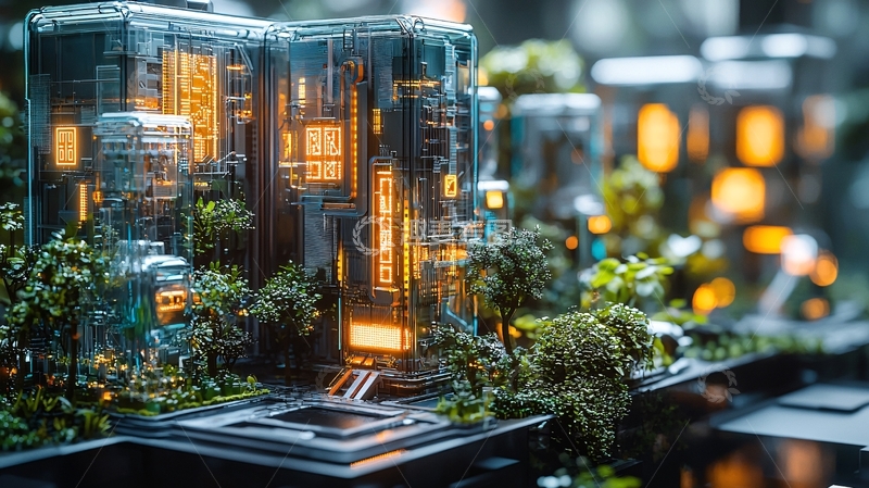 高清大图下载【趣麦麦图】未来科技感建筑外景