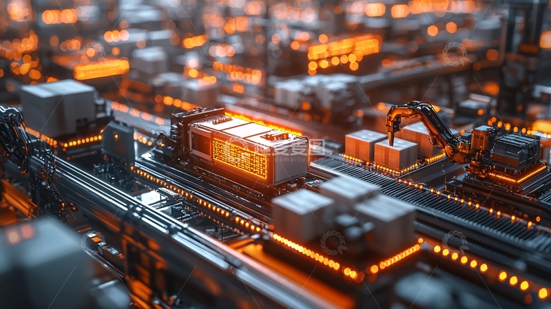 高清大图下载【趣麦麦图】未来感城市夜景