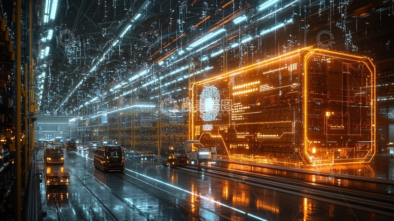 高清大图下载【趣麦麦图】未来城市科技感交通