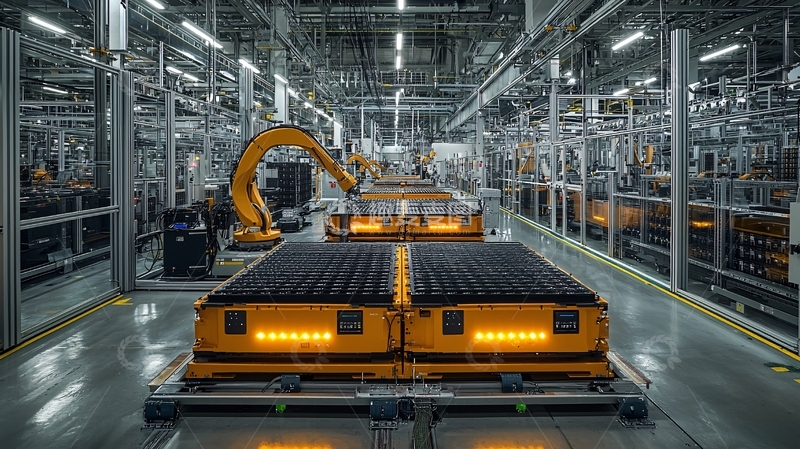 高清大图下载【趣麦麦图】智能工厂生产线