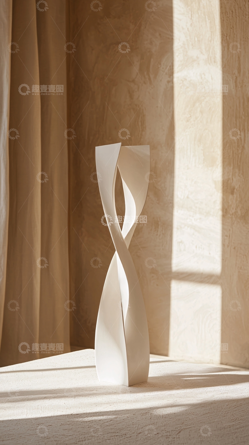 高清大图下载【趣麦麦图】极简白色雕塑