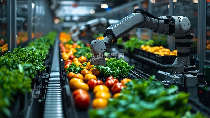 高清大图下载【趣麦麦图】自动化农业生产线