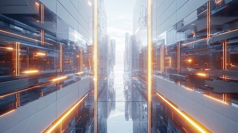 高清大图下载【趣麦麦图】未来科技感走廊