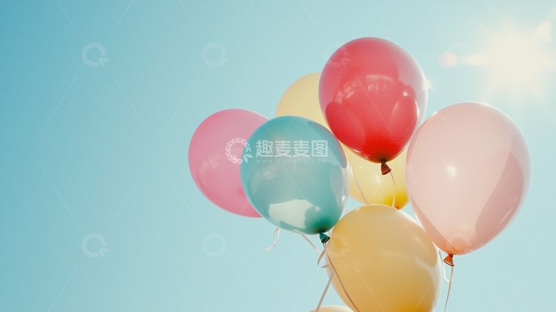 高清大图下载【趣麦麦图】彩色气球