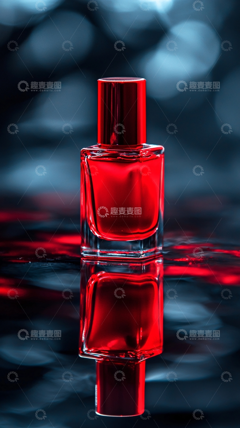 高清大图下载【趣麦麦图】红色香水瓶