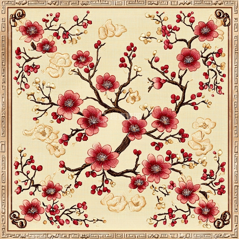 高清大图下载【趣麦麦图】梅花图案
