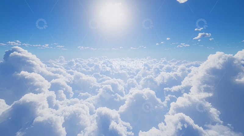 高清大图下载【趣麦麦图】阳光明媚的云海全景图