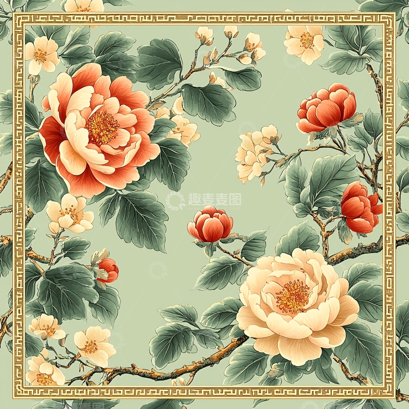 高清大图下载【趣麦麦图】水墨花卉