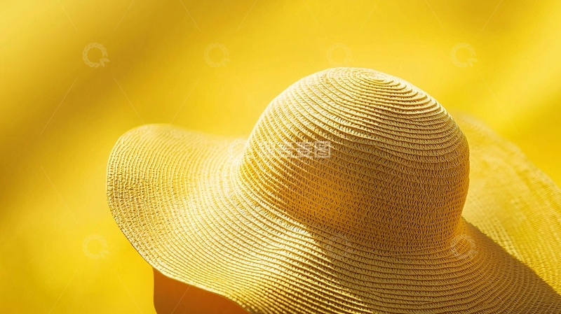 高清大图下载【趣麦麦图】黄色宽檐帽