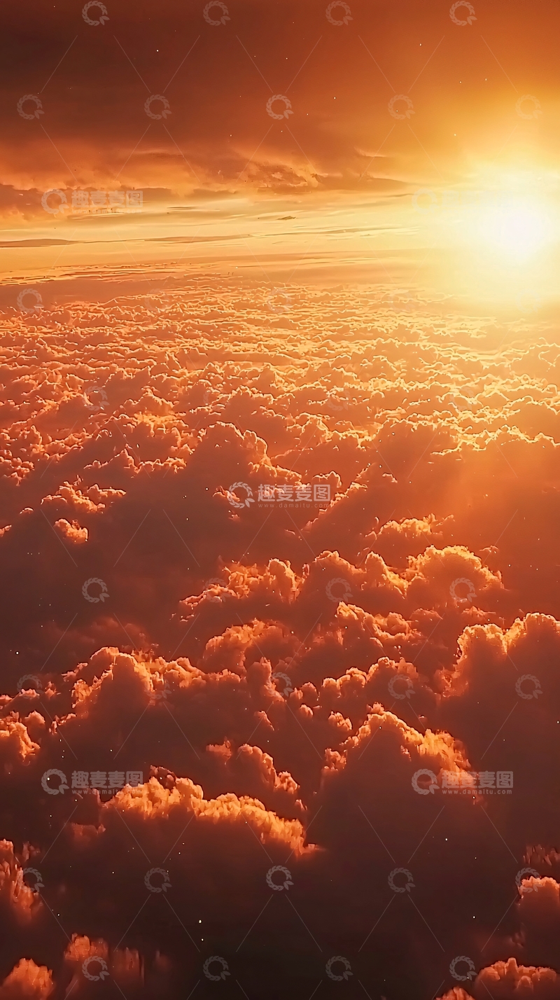 高清大图下载【趣麦麦图】日出云海
