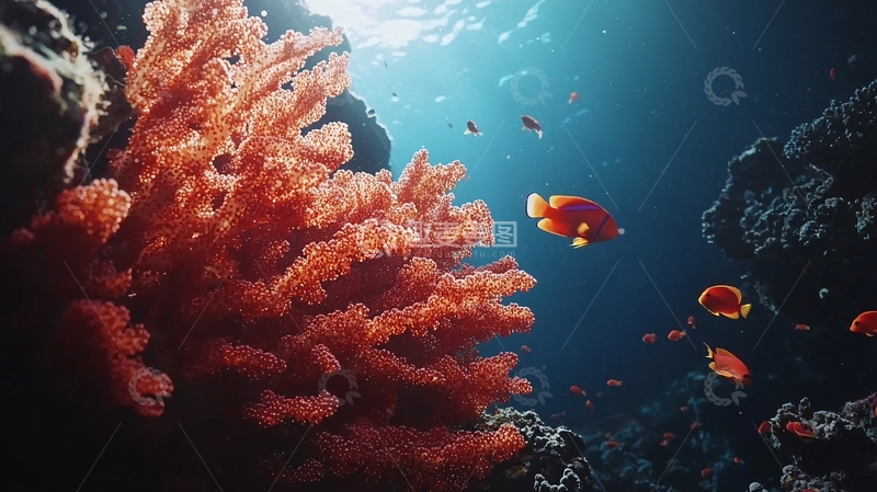 高清大图下载【趣麦麦图】珊瑚礁鱼类高清图片