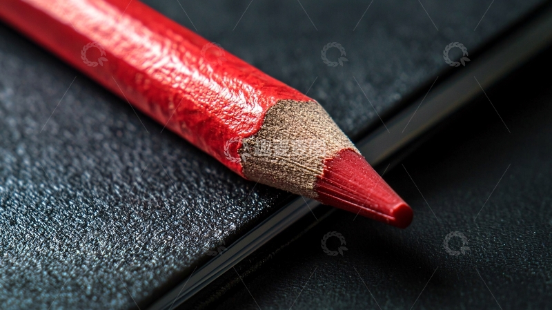 高清大图下载【趣麦麦图】红色铅笔