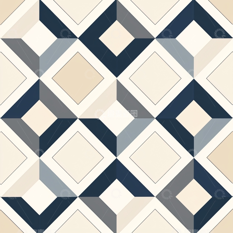 高清大图下载【趣麦麦图】抽象几何图形拼接图案