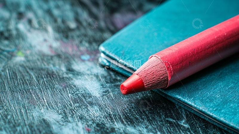 高清大图下载【趣麦麦图】红色蜡笔