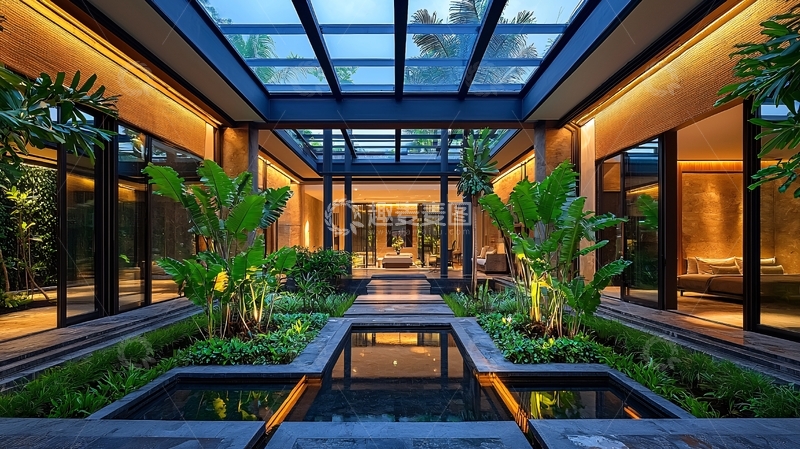 高清大图下载【趣麦麦图】现代庭院设计5