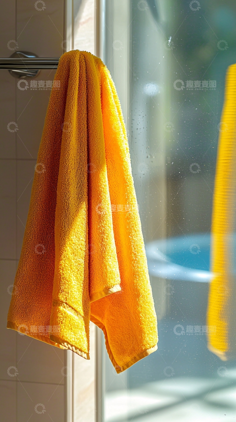 高清大图下载【趣麦麦图】浴室毛巾