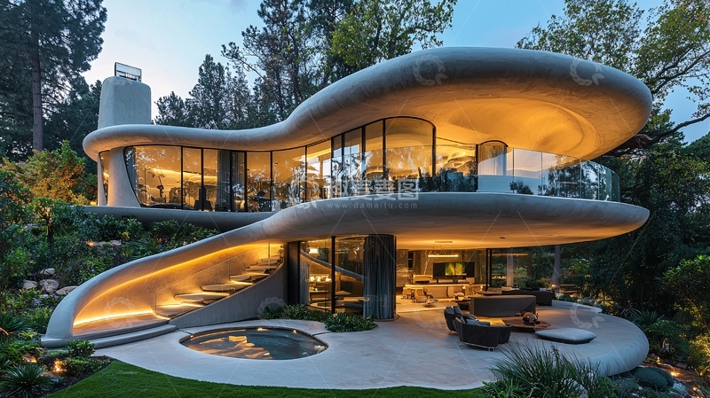 高清大图下载【趣麦麦图】未来主义住宅设计