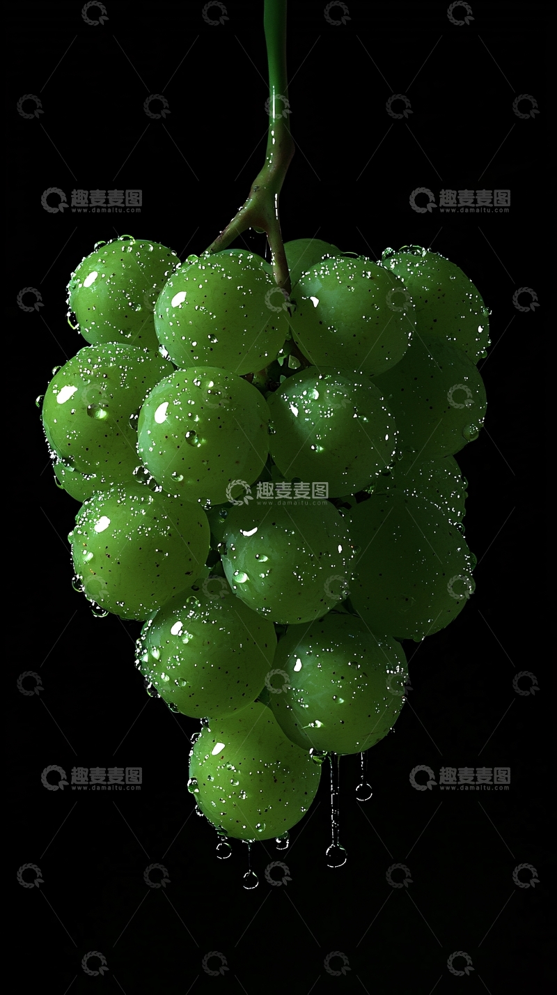 高清大图下载【趣麦麦图】绿葡萄