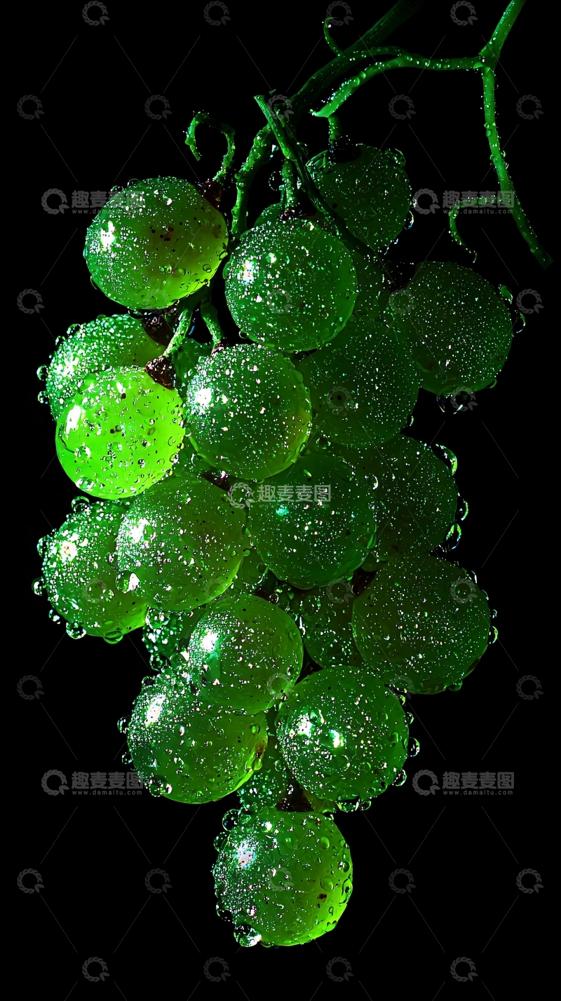 高清大图下载【趣麦麦图】绿葡萄
