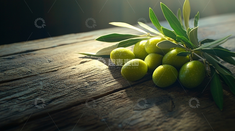 高清大图下载【趣麦麦图】橄榄枝和青橄榄